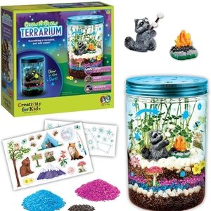 CREATIVITY FOR KIDS Terrarium Kit Glow and Grow NWT